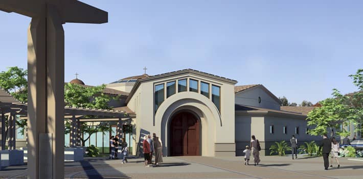 OLMC Rendering Entrance